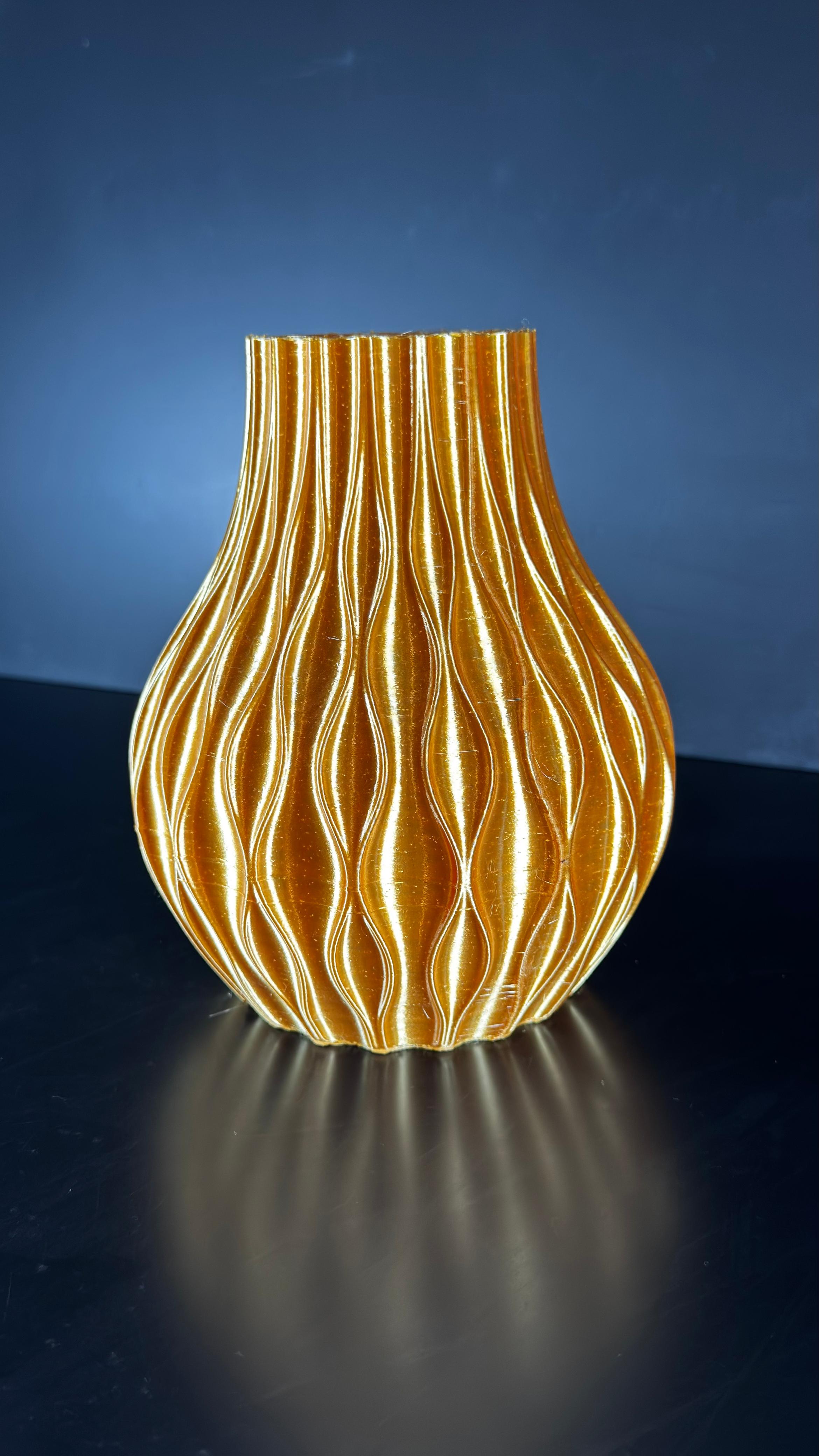 Jarrón para flores de ladrillo.