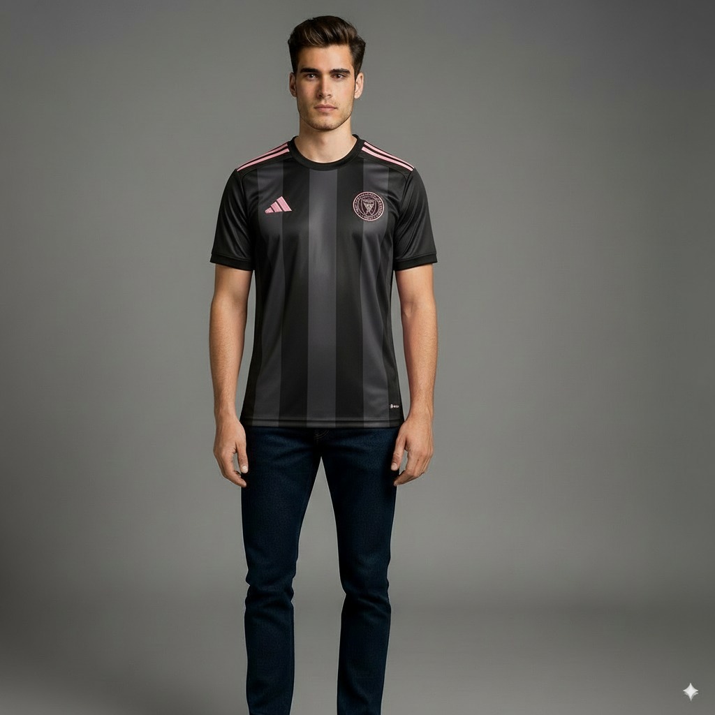 Adidas Men's Inter Miami Cf Messi Fan Jersey Black
