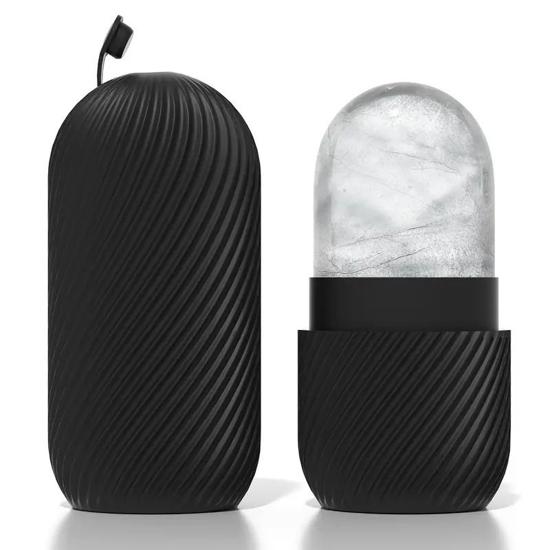 Rodillo facial de hielo de silicona reutilizable - Imagen 2