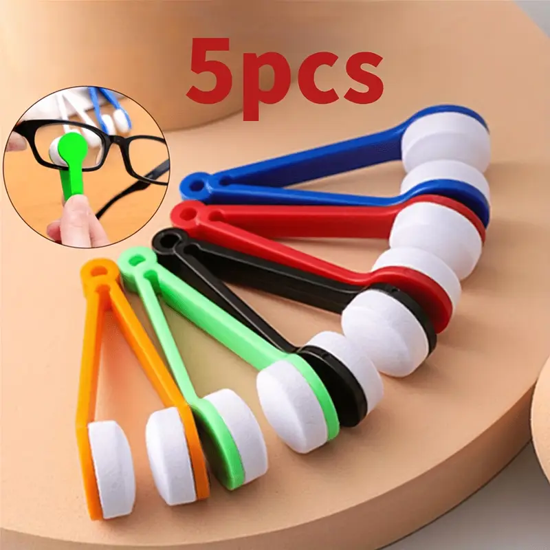 Kit de limpieza de gafas 5/8 piezas con paño de microfibra, cepillo y más - Imagen 2