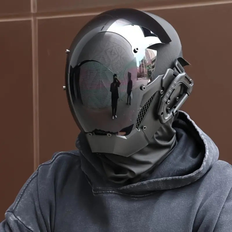 Set Máscara Mecha Punk Futurista con Balaclava - Imagen 4