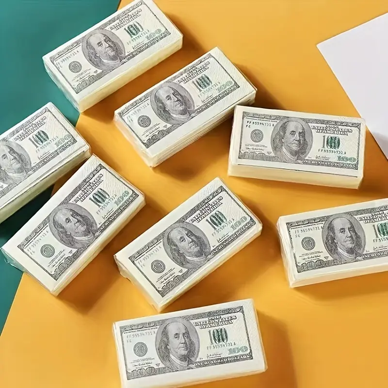 Pañuelos Portátiles Estilo Billetes de Dólar