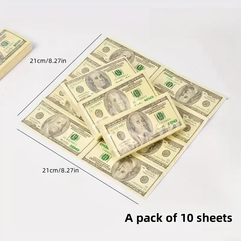 Pañuelos Portátiles Estilo Billetes de Dólar - Imagen 3
