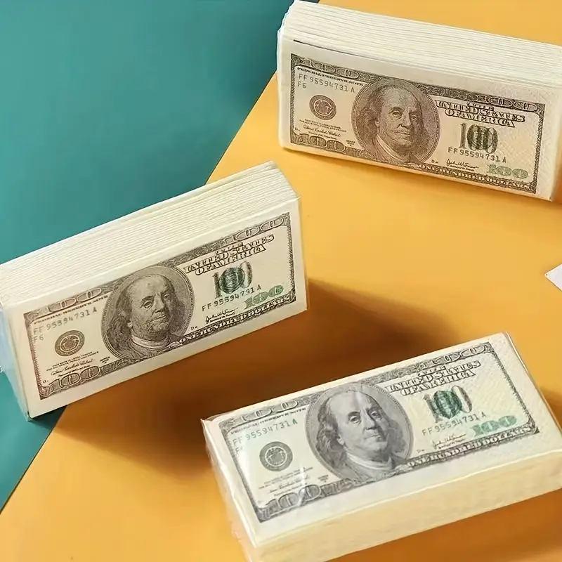 Pañuelos Portátiles Estilo Billetes de Dólar - Imagen 4
