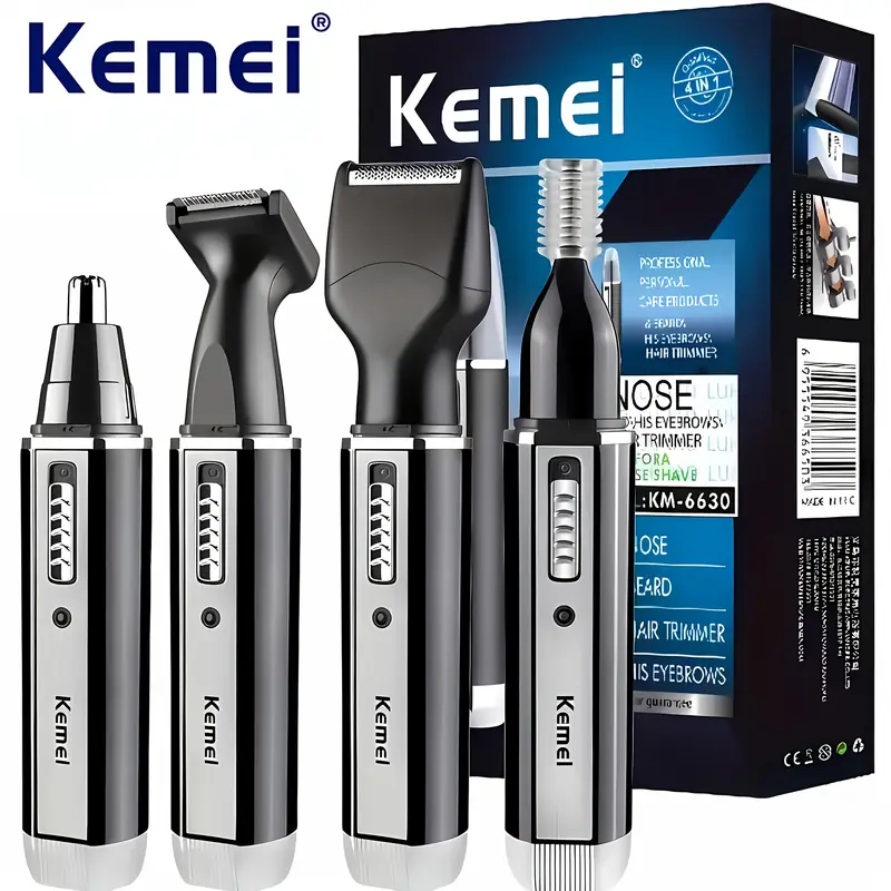 Kit de aseo profesional Kemei 4 en 1