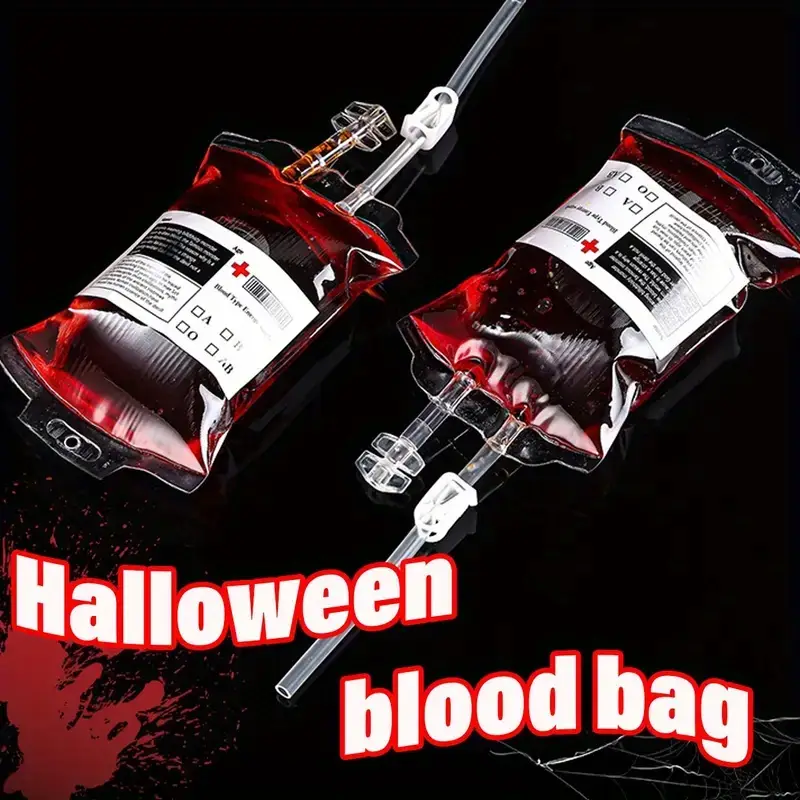 Bolsa de Sangre Falsa Reutilizable para Halloween y Cosplay