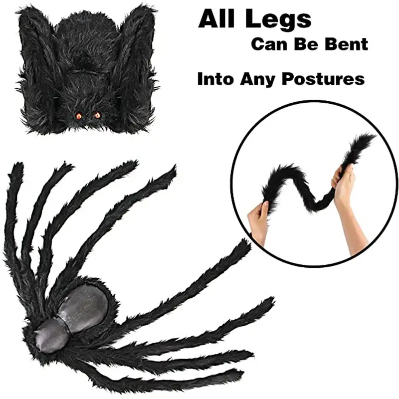 Araña Decorativa Negra para Halloween - Imagen 2