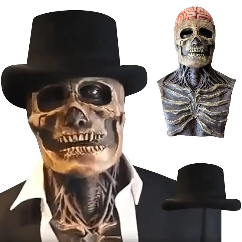 Máscara de calavera gótica para hombre