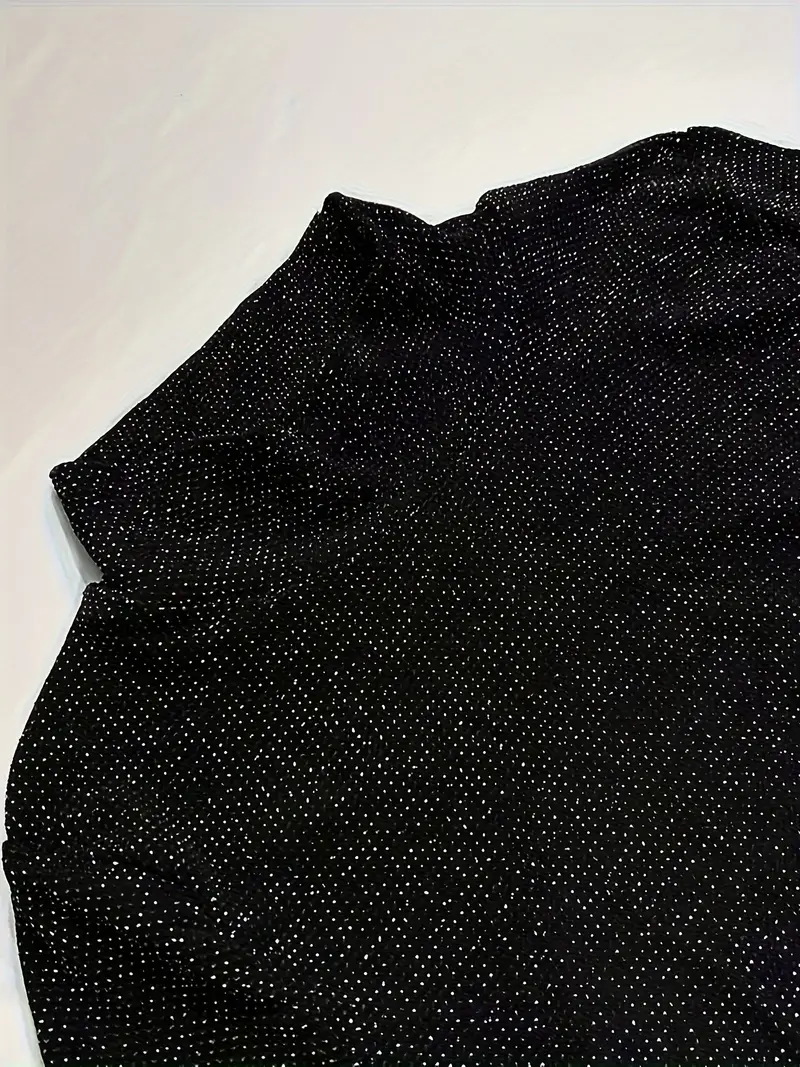 Jumpsuit Brillante con Cuello Alto y Espalda Descubierta – Talla M - Imagen 3