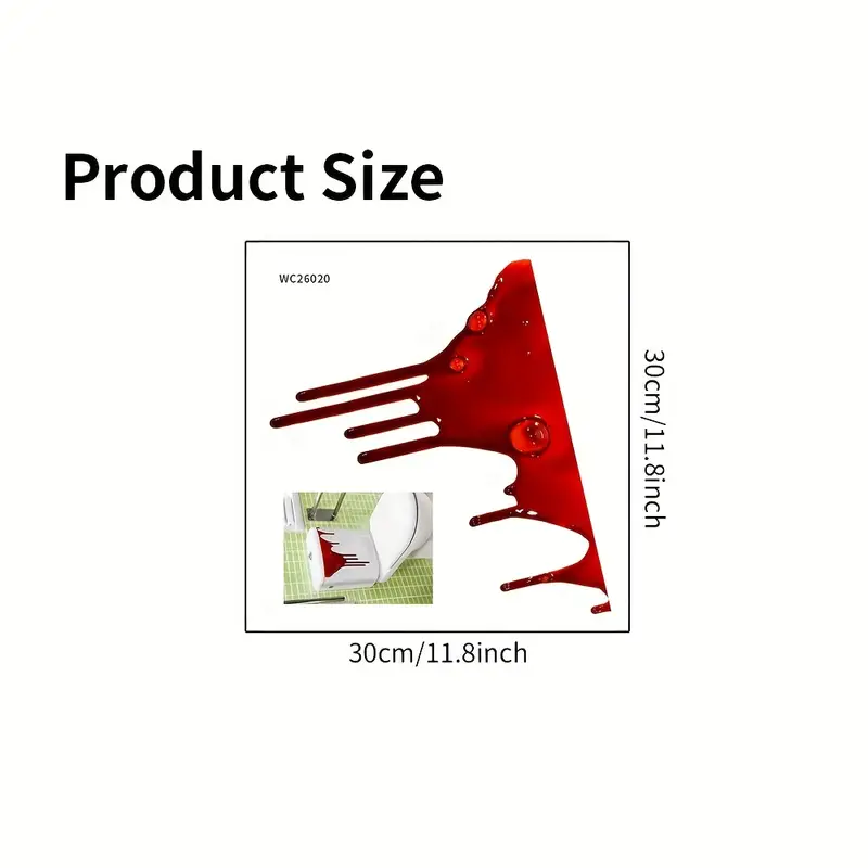 Adhesivo de Baño Sangre Falsa para Halloween – 30x30 cm - Imagen 5