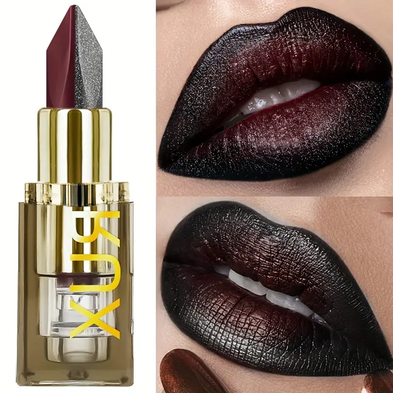 Labial Bicolor Rojo-Negro Resistente XUS