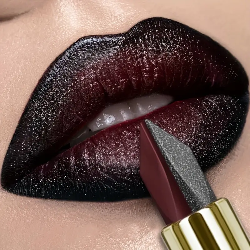 Labial Bicolor Rojo-Negro Resistente XUS - Imagen 4