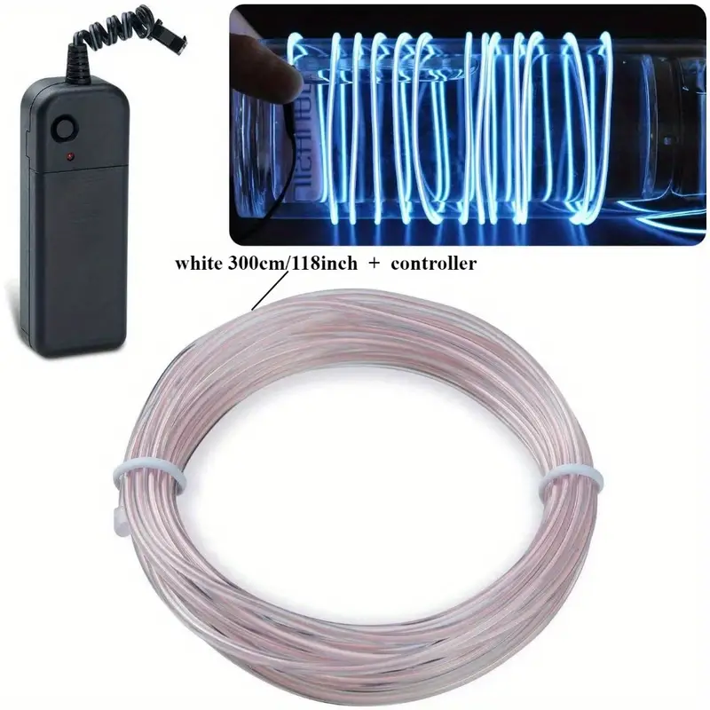 Tira EL LED 3m – Luces de Neón Decorativas. - Imagen 8