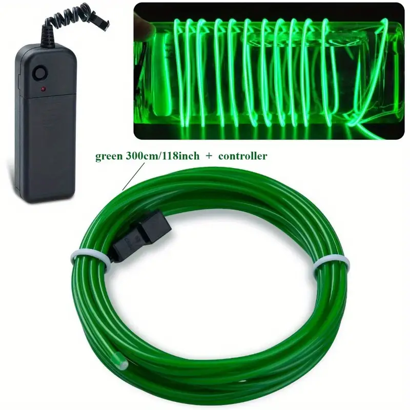 Tira EL LED 3m – Luces de Neón Decorativas. - Imagen 13